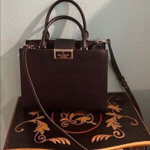 Kate Spade Black Shoulder Bag with Gold Accent🩷🩷 Free Shipping!